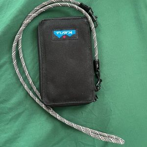 KAVU Go Time Bi-Fold Crossbody Wallet with Rope Strap